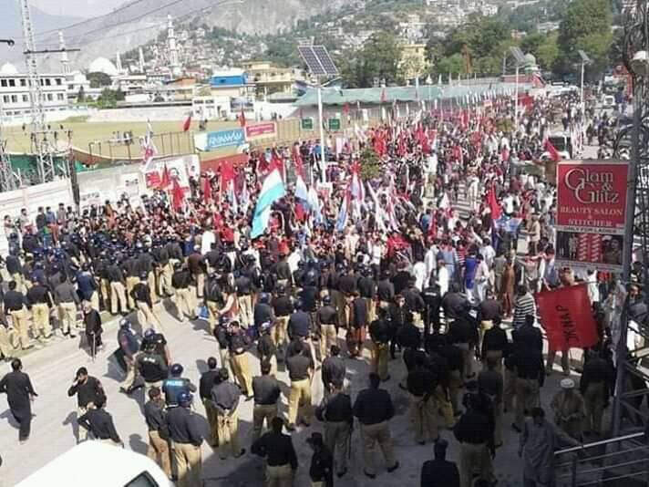 muzafabad protest